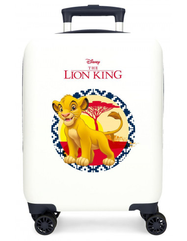 2441362 ABS SUITCASE 50CM. 4W THE LION KING WHITE